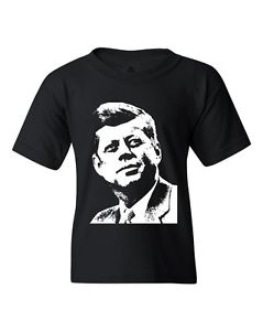 239x300 Jfk Silhouette Youth's T Shirt John F. Kennedy President Political