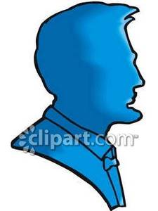 225x300 Blue Silhouette Of President Lincoln