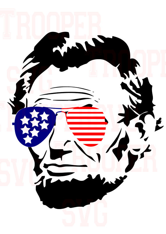 570x806 Lincoln Svg, Merica,glasses ,patriotic Svg, American Flag