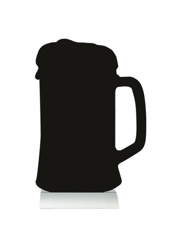 345x472 Silhouette Table Chalk Board Beer (Alu. Base)