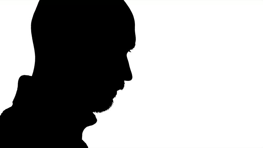 852x480 Us President Donald Trump Profile Rotates. Looped Video Stock