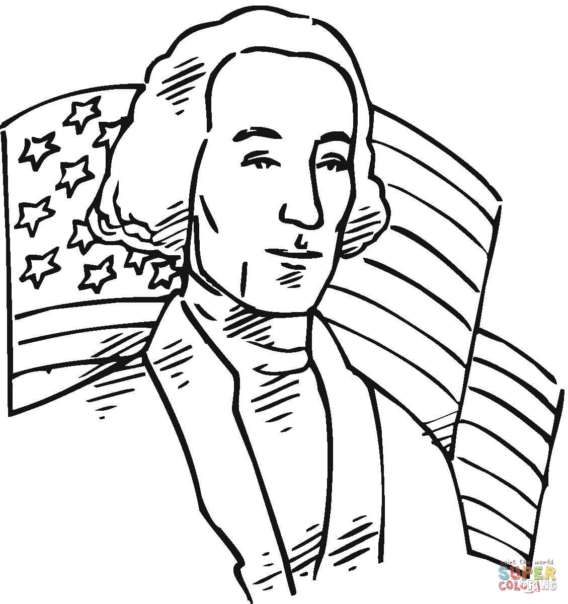 1129x1200 George Washington First President Of The Usa Coloring Page Free
