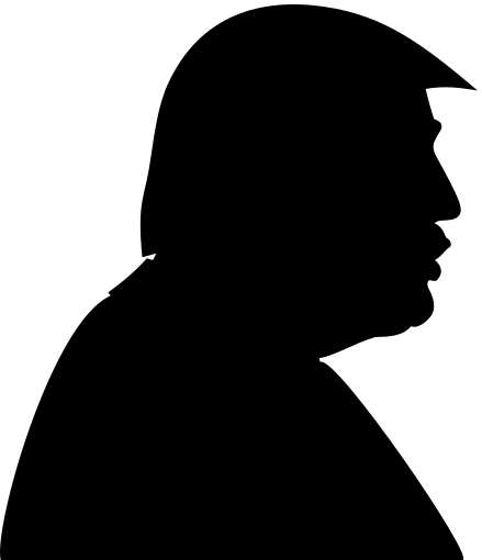439x510 Trump Silhouette