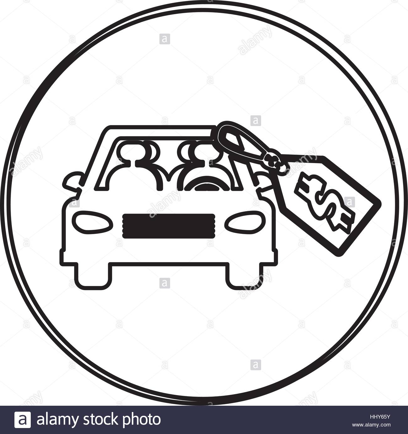 1300x1381 Silhouette Circular Shape With Car And Price Tag Dollar Vector