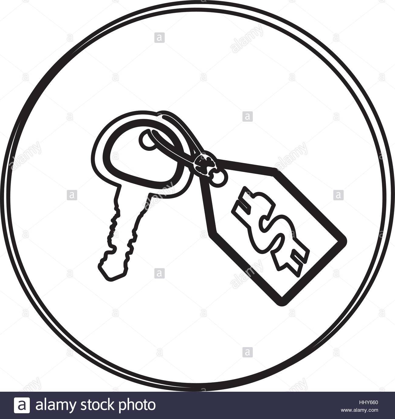 1300x1381 Silhouette Circular Shape With Key And Price Tag Vector
