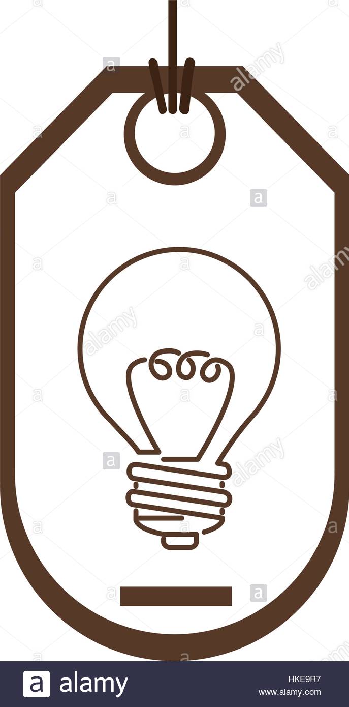 687x1390 Silhouette Price Tag Of Light Bulb With Resistance Stock Vector