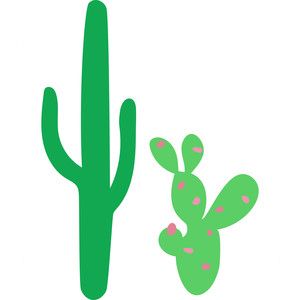 300x300 Cactus Silhouette Design, Silhouettes And Cricut