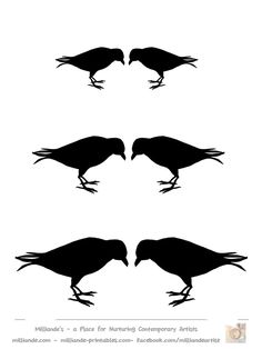 236x314 Crow Silhouettes, Crow Clipart, Clip Art, Birds, Black Crows