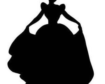 340x270 Items Similar To Cinderella And Prince Charming Silhouette Vinyl