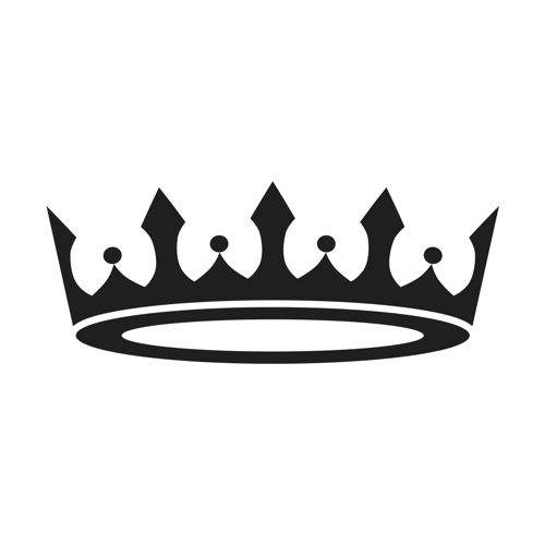 500x500 Crown Clipart Silhouette