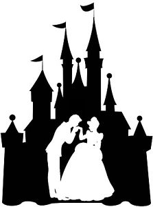 223x300 Custom Vinyl Decal Run Castle Cinderella Prince Charming Dance