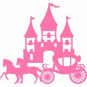 300x300 Silhouette Design Store Princess Castle Horse Carriage