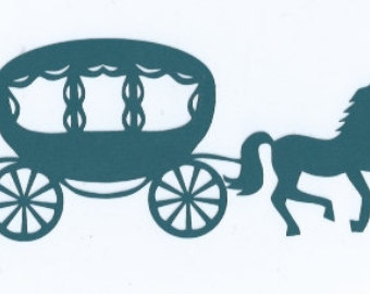 340x270 Cinderella Horse And Carriage Silhouette