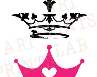 340x270 Crown Silhouette Etsy