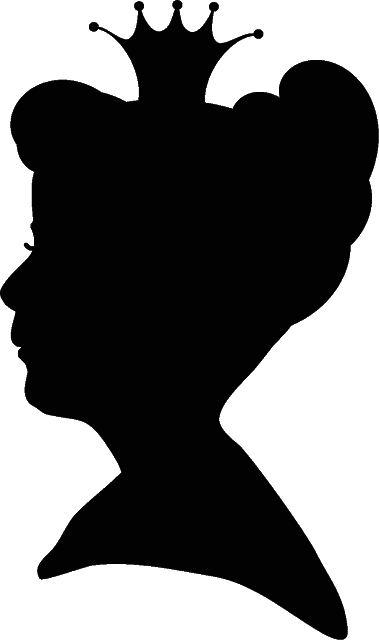 379x640 Princess Silhouette Cut Out Sticker Craft Me Happy! Princess