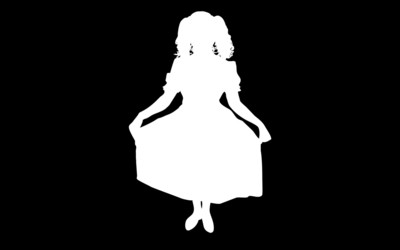 400x250 Princess Silhouette Wallpaper