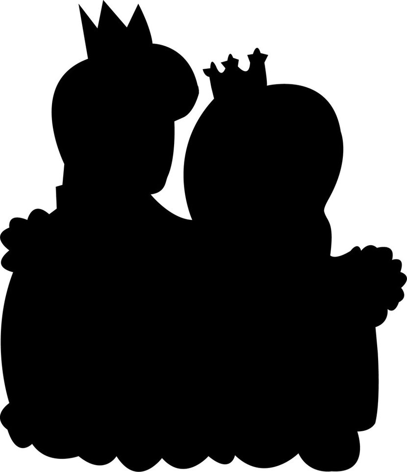 830x962 Disney Prince And Princess Silhouette