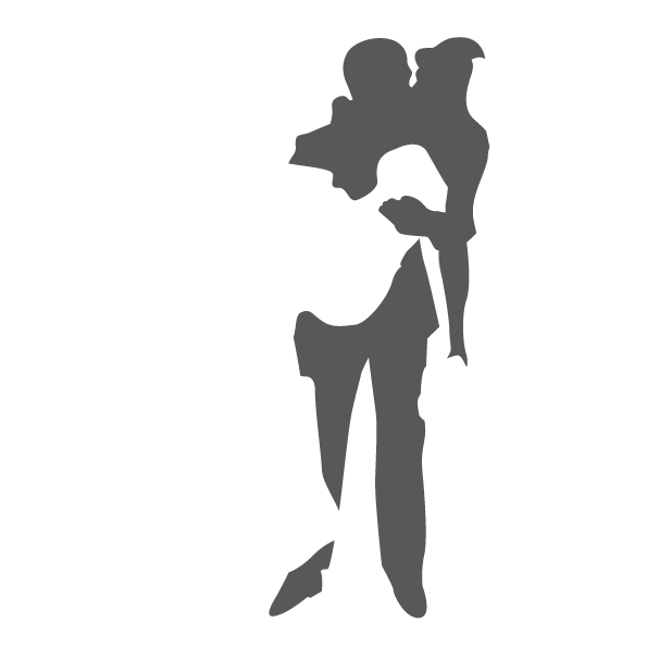 595x595 Couple Silhouette