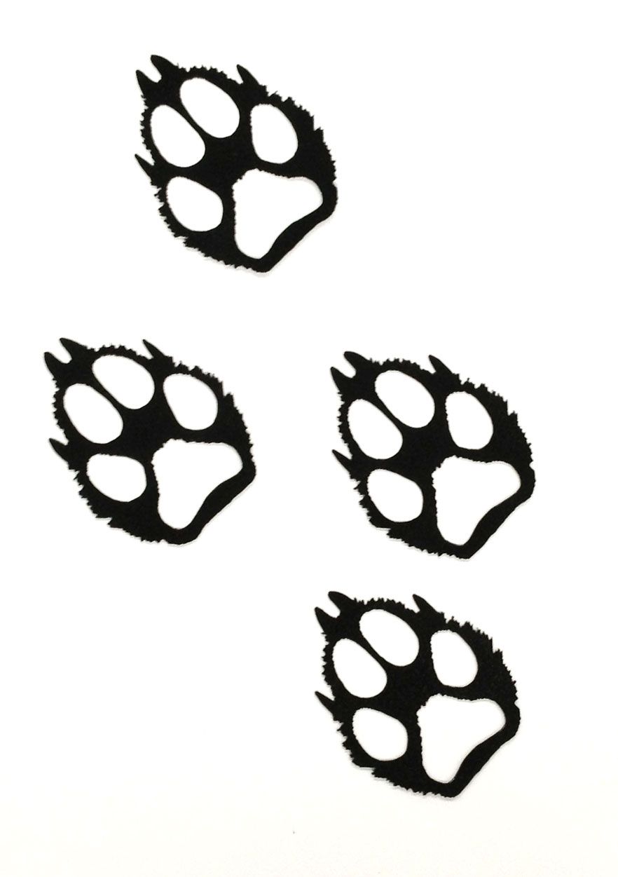 882x1251 Wolf Paw Print Clip Art