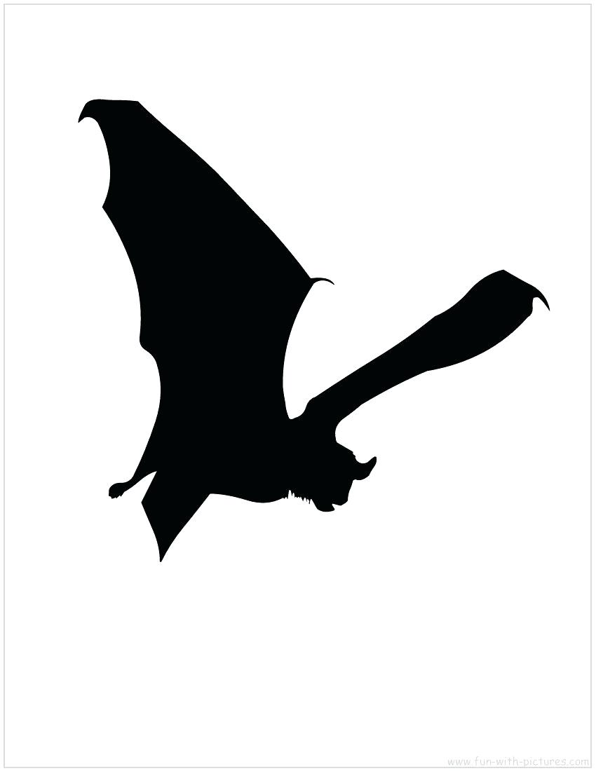 850x1100 Template Halloween Bat Template Silhouette Templates For Carving
