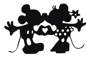 296x193 Svg, Disney, Kissing Mickey And Minnie, Kissing Mickey And Minnie