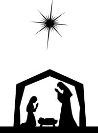 200x272 Printable Nativity Silhouette Wood Burning 3