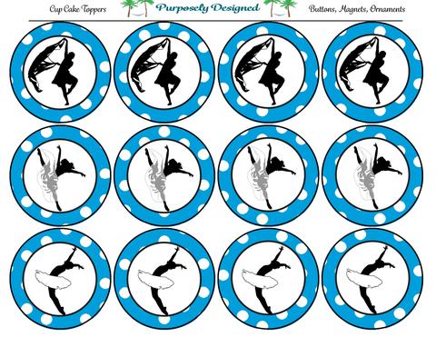 480x371 Ballet Silhouette Printable Party Tags