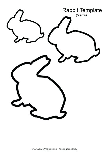 460x650 Bunny Outline Printable Bunny Templates Silhouette Coloring Pages