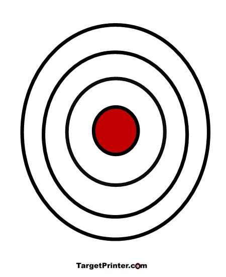 450x550 Printable Target Large Bullseye Gun Shooting Range Targets