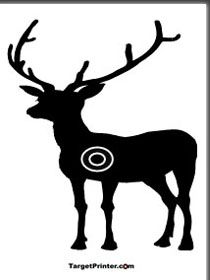 210x280 Printable Large Animal Shooting Range Targets Targets