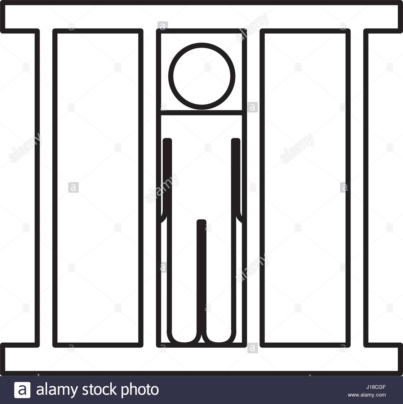 1300x1304 Prisoner Silhouette Isolated Icon Stock Vector Art Amp Illustration