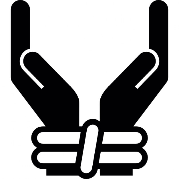 626x626 Human Prisoner Tied Hands Icons Free Download