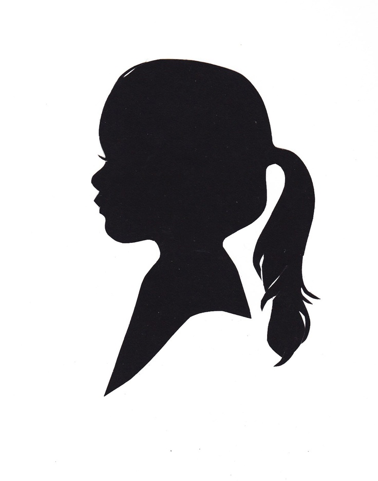 736x935 Girl Profile Silhouette Clip Art