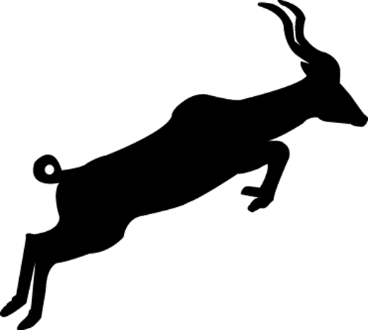 520x467 Antelope Clipart Silhouette