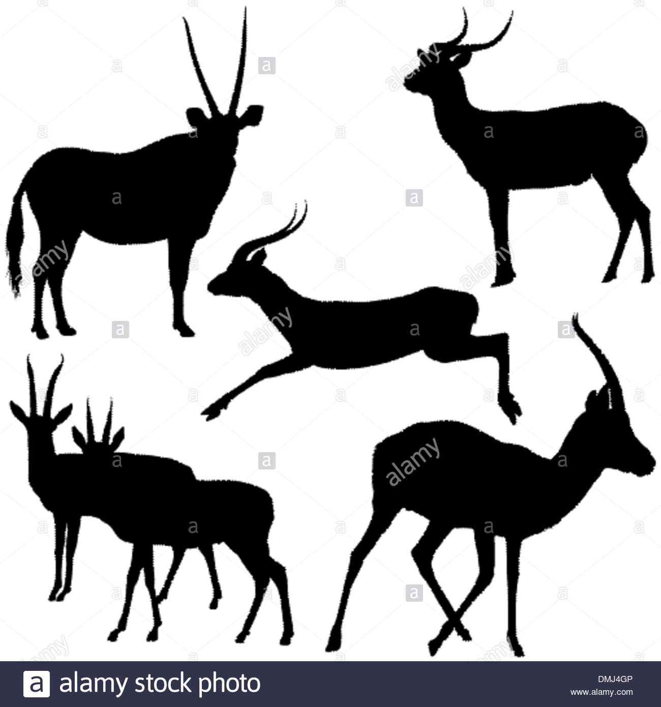 1300x1390 Antelope Silhouettes Stock Vector Art Amp Illustration, Vector Image