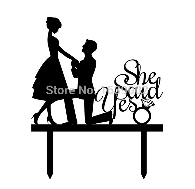 644x625 Free Shipping Proposal On One Knee She Said Yes Wedding Engagement