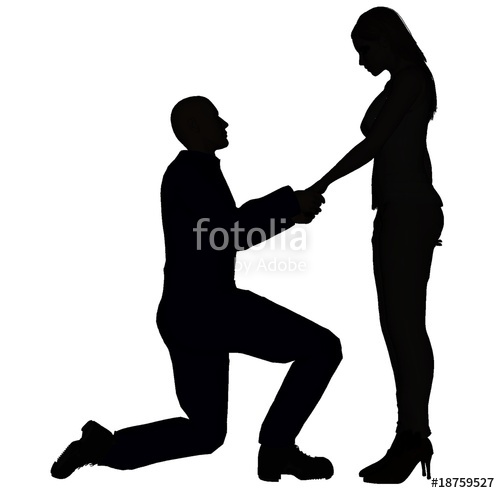 500x493 Proposal Silhouette Stock Photo And Royalty Free Images