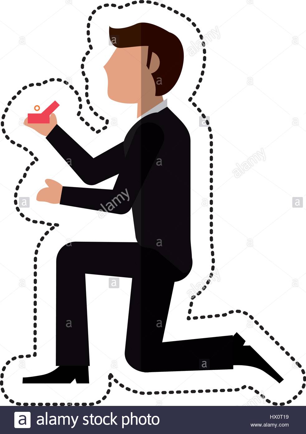 982x1390 Proposing Stock Vector Images