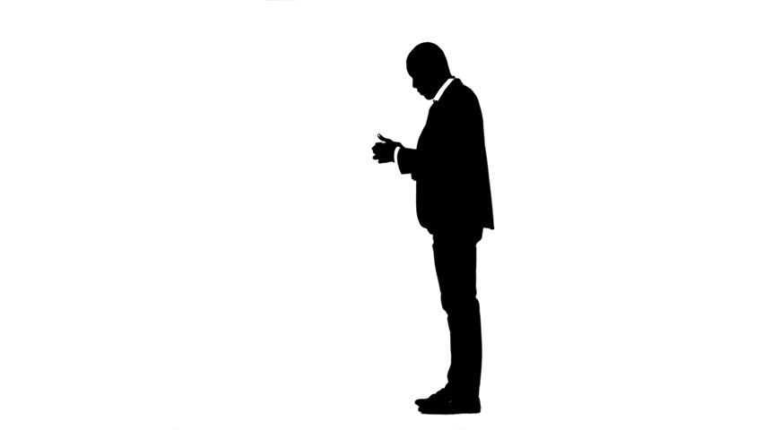 852x480 Silhouettes Background Of Civil Protest. Stock Footage Video