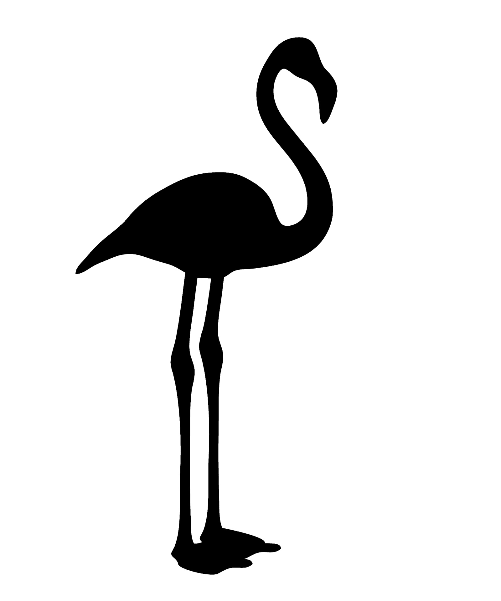 1600x1920 Flamingo Clipart Silhouette