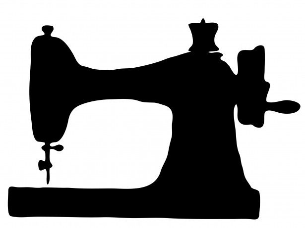 615x461 Public Domain! Vintage Sewing Machine Clipart Stencils