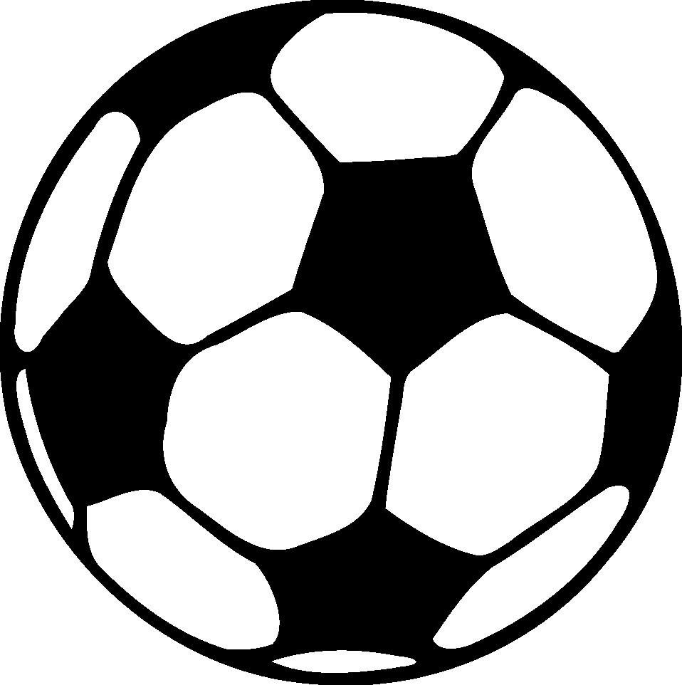 958x962 Public Domain Clip Art Image Illustration Of A Soccer Ball Id