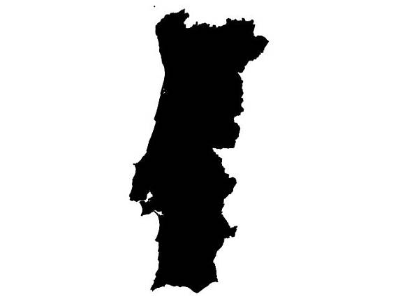570x428 Portugal Map Vector