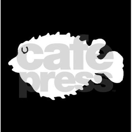 460x460 Puffer Fish Silhouette Cork Coaster By Animalsilhouettegiftshop