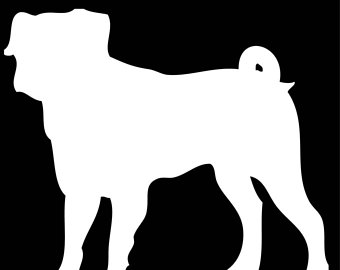 340x270 Handmade Pug Silhouette Etsy