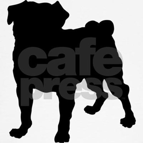 460x460 Pug Silhouette Boxer Shorts By Showyourshirt