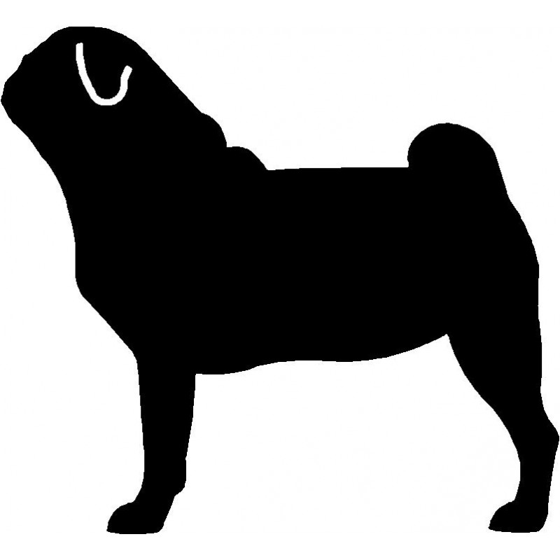 Pug Silhouette Clip Art at GetDrawings | Free download