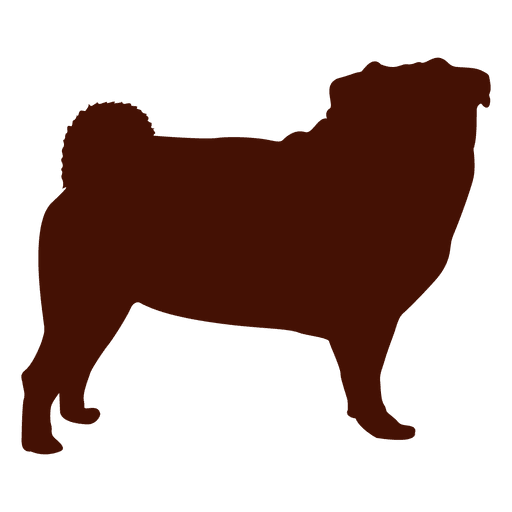 512x512 Dog Pug Silhouette