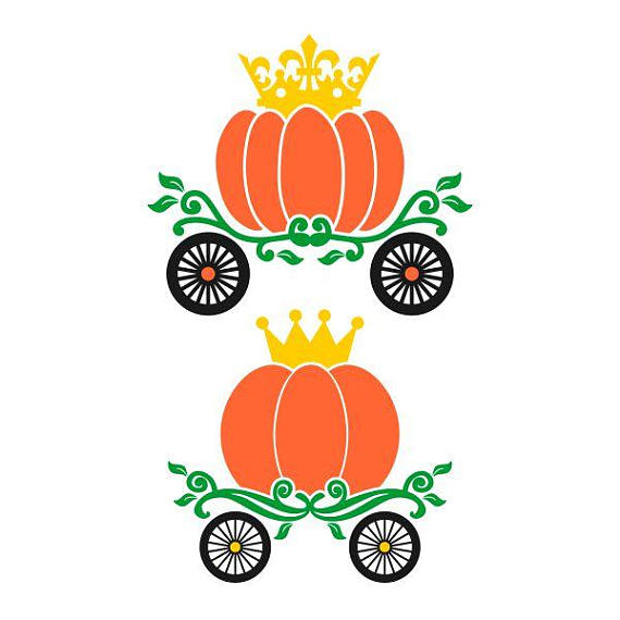 570x570 Pumpkin Carriage Princess Thanksgiving Cuttable Design Svg Png Dxf