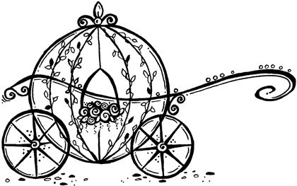 420x263 Cinderella Carriage Rubber Stamp New Art Ideas
